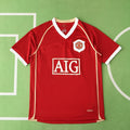 Manchester United F.C 06/07 Season Home Red Retro Football Jersey – Back View