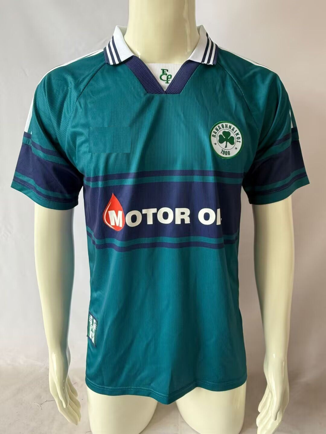 1999/00 Panathinaikos Retro Home Football Jersey – Back View