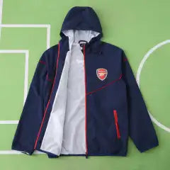 Arsenal 2025-26 Season Hoodie Football Windbreaker Windjacke – Front View