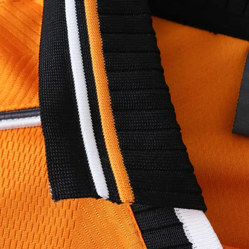 1999 Gaizka Mendieta Valencia 2000 Orange Retro Football Jersey – 4