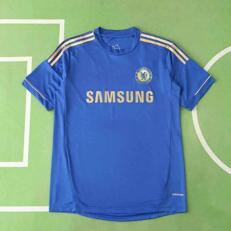 Chelsea F.C 12/13 Season Blue Home Retro Football Jersey – Back View