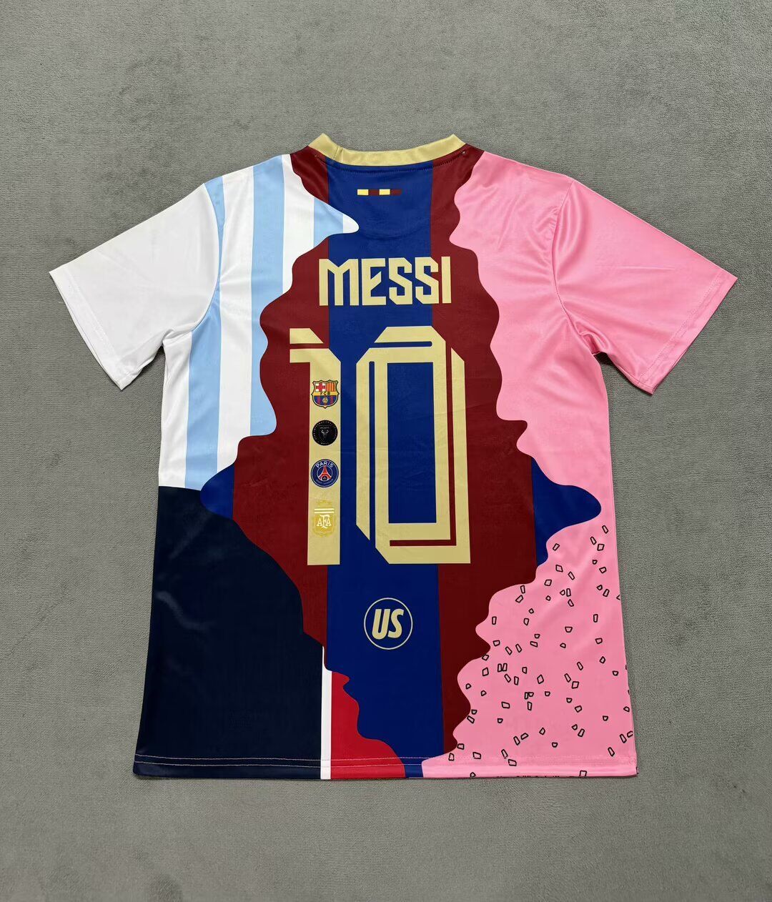 Lionel Messi Barcelona + Argentina Legend Special Jersey – Back View