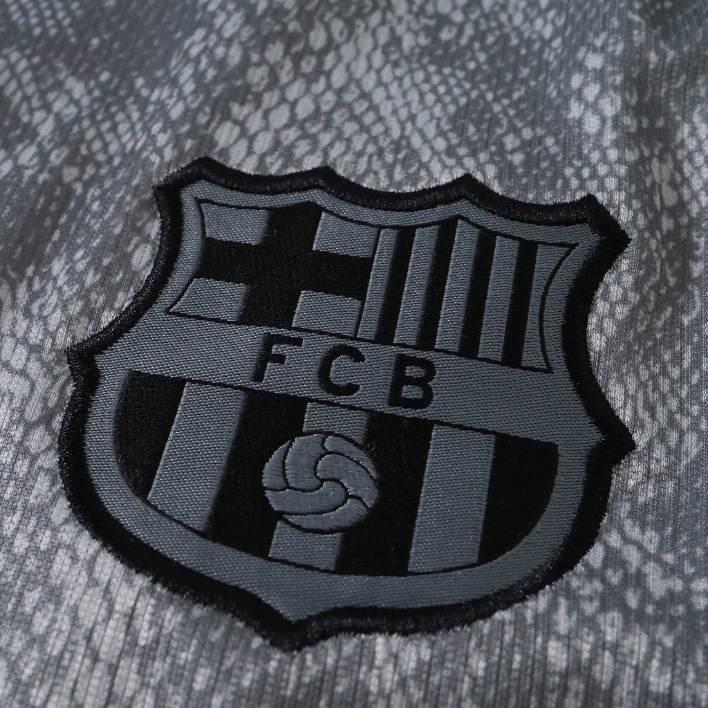 FC Barcelona 2026-2027 Season Goalkeeper Gray Football Jersey Trikot Maillot V6