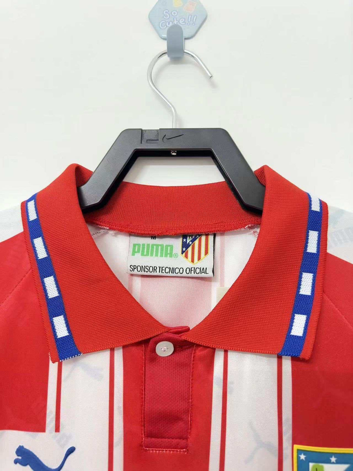 Atlético de Madrid 1994-1995 Season Home Retro Football Jersey Trikot Maillot V4
