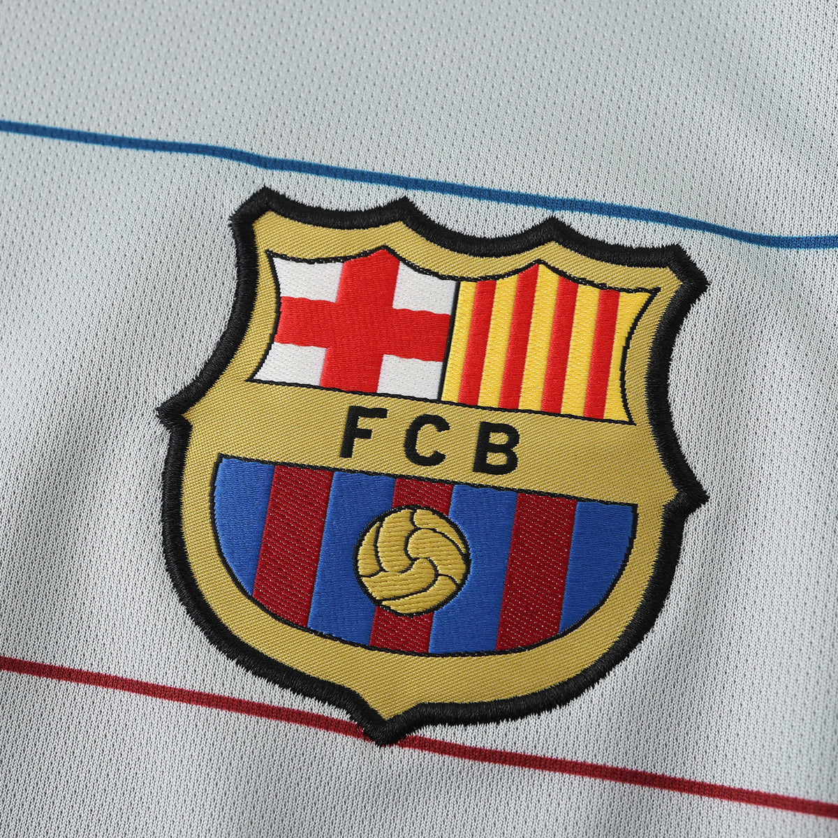 FC Barcelona 2003-2004 Season Away Retro Long Sleeve Football Jersey Trikot Maillot V5