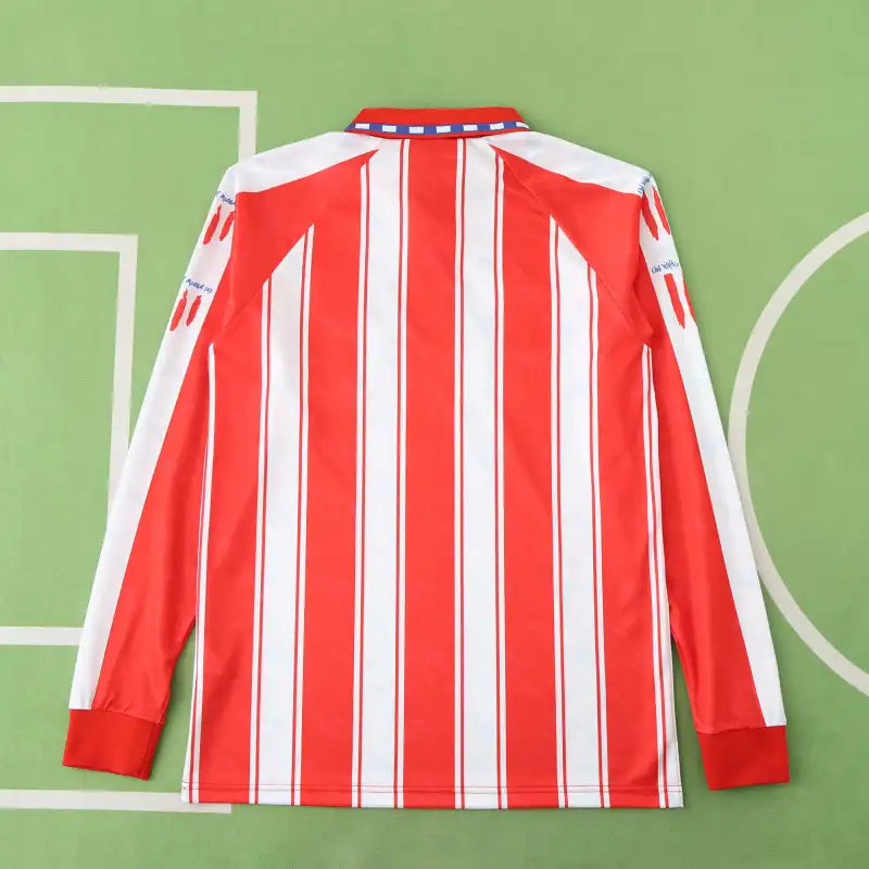 Atlético De Madrid 94/95 Season Home Retro Jersey – Detailed View