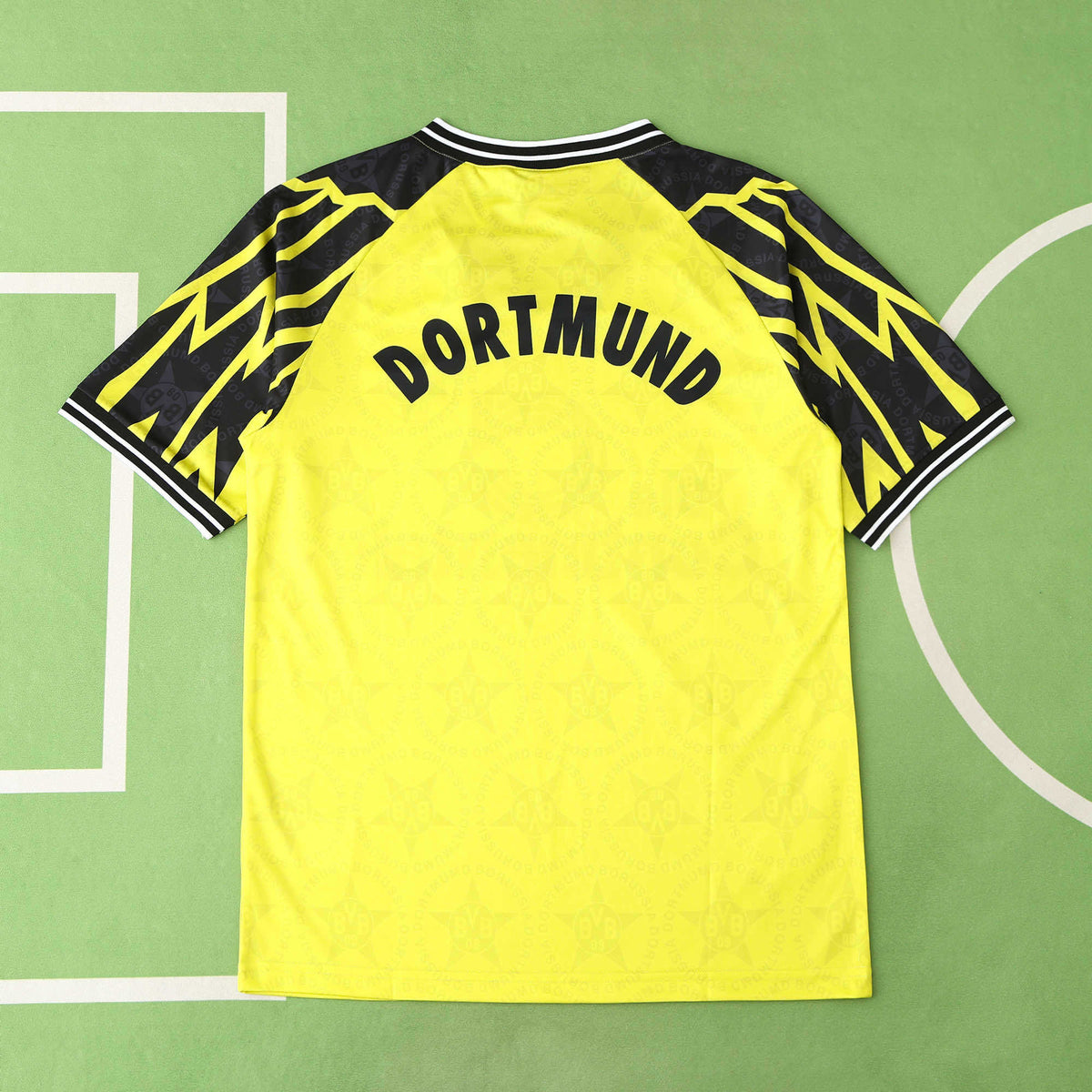 Borussia Dortmund 1994-1995 Season Home Retro Football Jersey Trikot Maillot V2