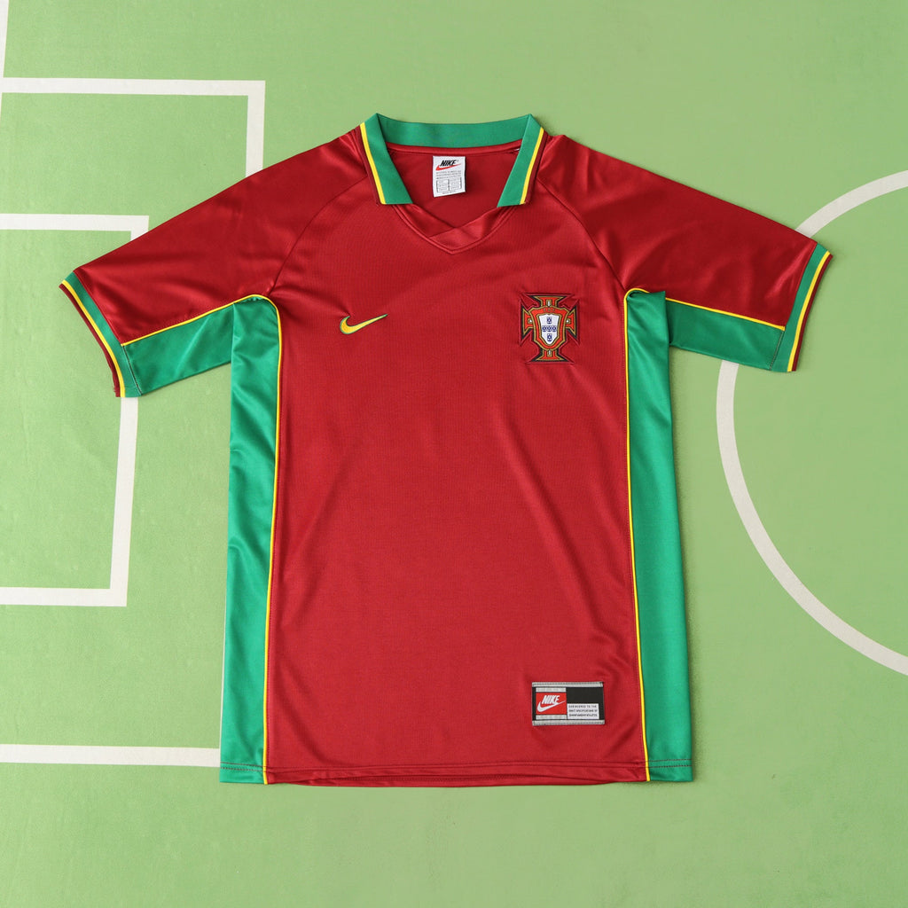 98 Season Portugal Home Football Jersey – Front View