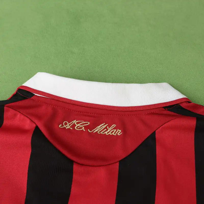 A.C.Milan 09/10 Season Red Home Long sleeved Retro Jersey – 9