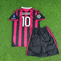 Clarence Seedorf AC Milan 2008-2009 Kids Home Retro Football Jersey – Back View