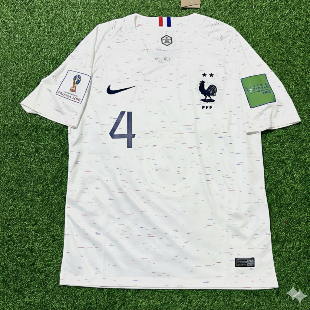 France 2018 World Cup Kit Jersey – Raphaël Varane 4- – Front View