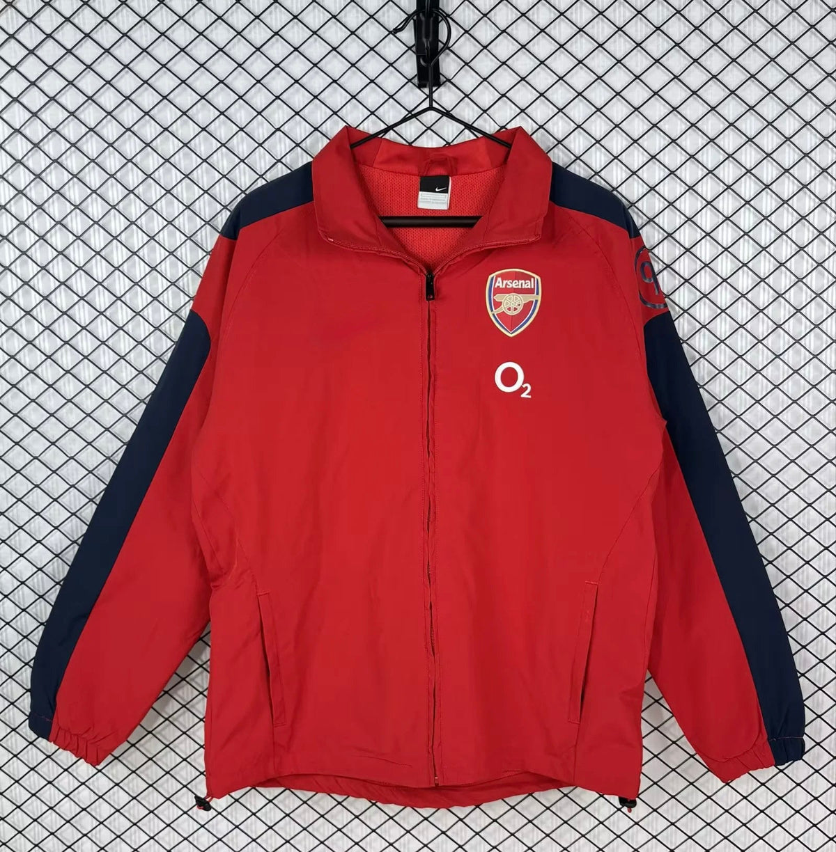 2004/05 Arsenal Red Retro Windbreaker Jacket Jersey – Back View