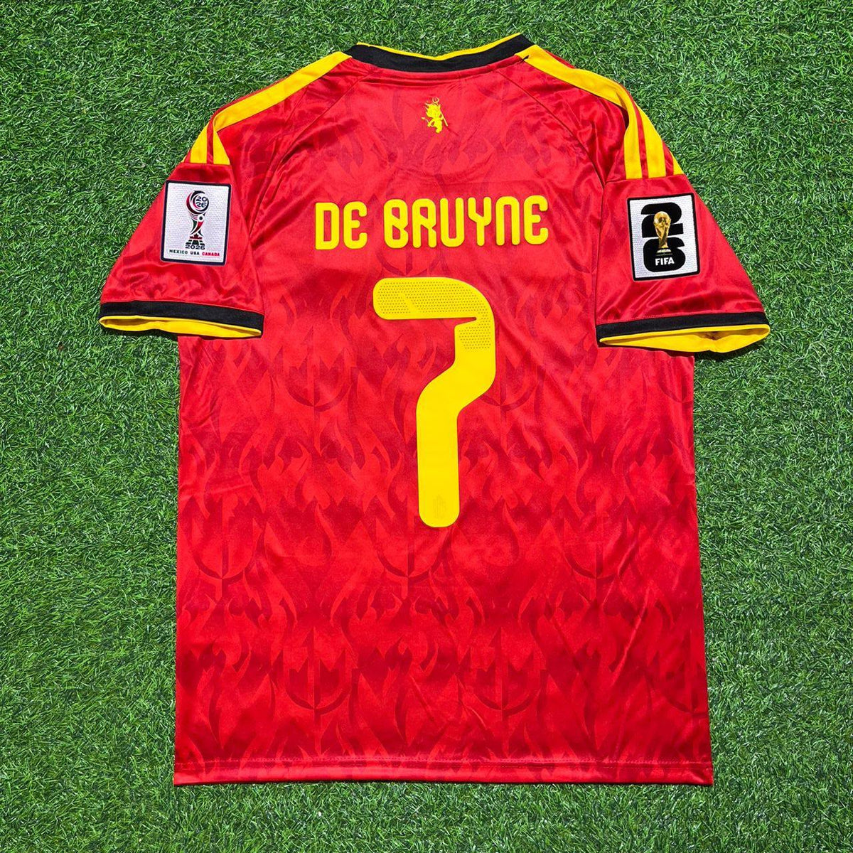 2026 Kevin De Bruyne Belgique Belgien Belgie World Cup Football Jersey – Back View