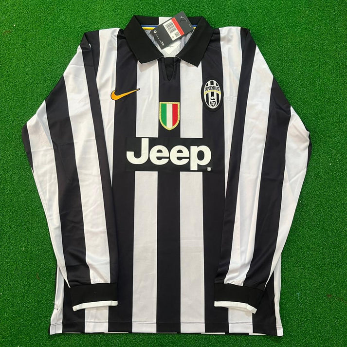 2014 Patrice Evra #33 Juventus 2015 Retro Long Sleeve Football Jersey – Front View