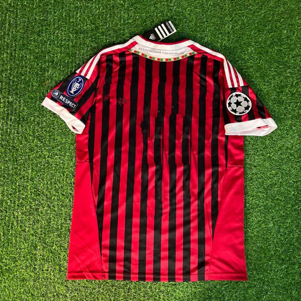 AC Milan Home 2011/12 Retro Kit Jersey – Front View
