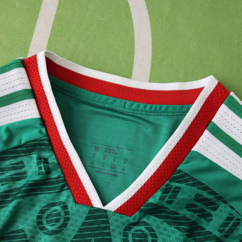 2026 Mexico World Cup Home Long Sleeve Football Jersey – Detailed View