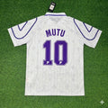 Adrian Mutu Fiorentina White Retro Football Jersey – Back View