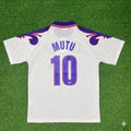Adrian Mutu Fiorentina Retro White Football Jersey – Back View