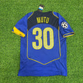 Adrian Mutu Juventus 2004-2005 Blue Retro Jersey Soccer Kit | | – Back View