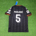 Germany 2026 World Cup Black Style Football Jersey – Aleksandar Pavlović 5# – Back View