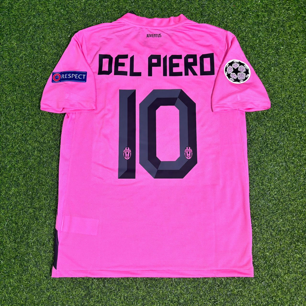 Alessandro del Piero #10 Juventus Pink 2012 2013 Season Retro Jersey – Back View
