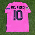 Alessandro del Piero #10 Juventus Pink 2012 2013 Season Retro Jersey – Back View