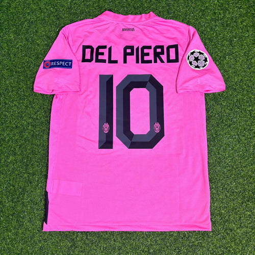 Alessandro del Piero #10 Juventus Pink 2012 2013 Season Retro Jersey – Back View