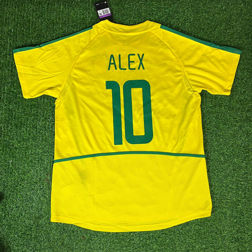 Alex de Souza #10 Fenerbahce Legend Brazil Retro Football Jersey Formasi – Back View