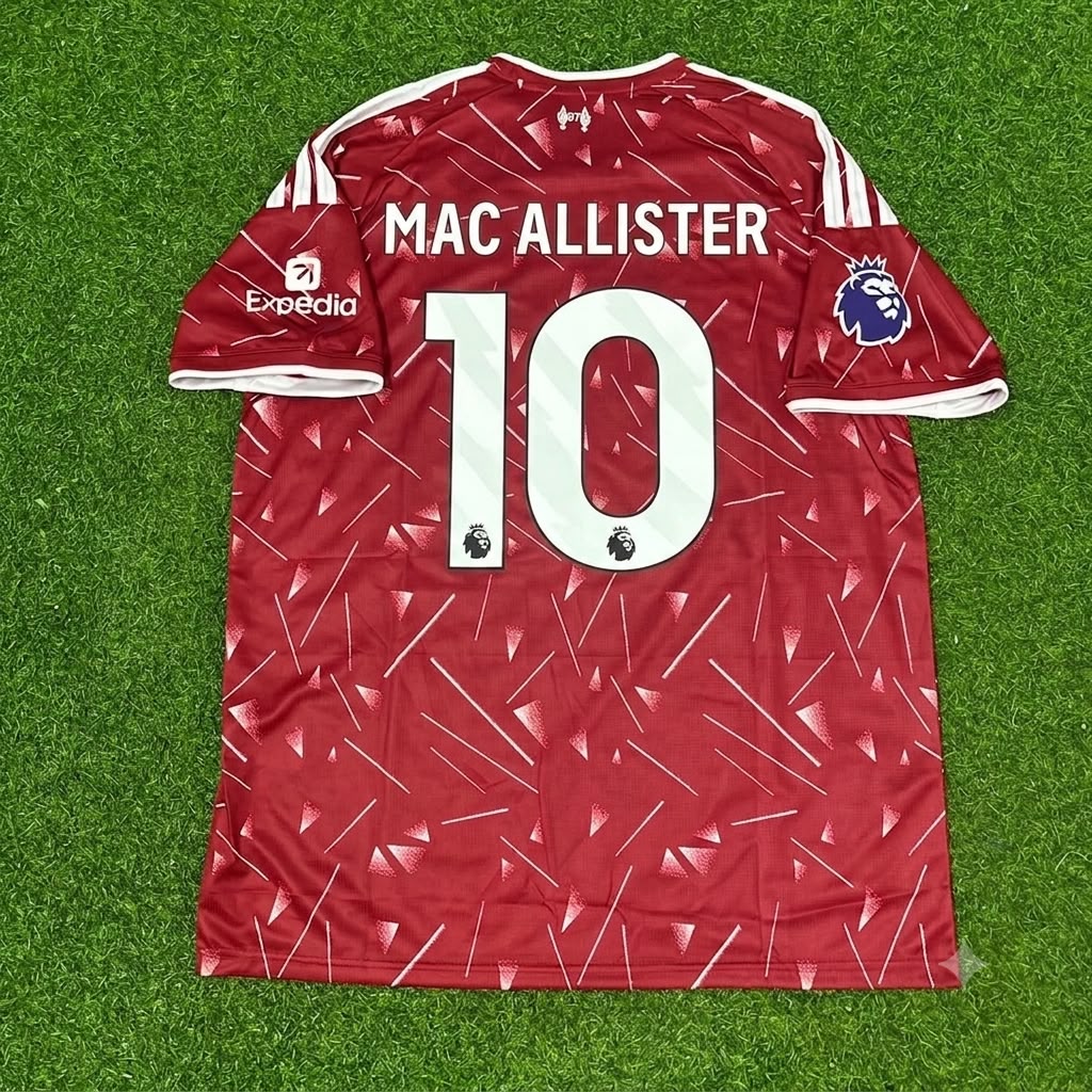 Liverpool New Season 2027 Red Home Football Jersey – Alexis Mac Allister – Back View