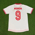 Alvaro Negredo Sevilla 2012/2013 Red Home Retro Football Jersey – Back View