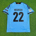 Alvaro Negredo Spain EURO 2012 Final Retro Football Jersey – Back View