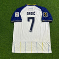 Amar Dedic Bosnia and Herzegovina 2026 World Cup White Football Jersey – Back View
