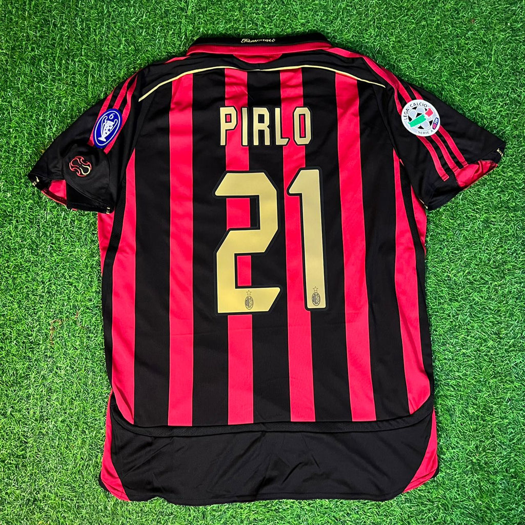 Andrea Pirlo 2006-07 AC Milan Retro Jersey – Back View