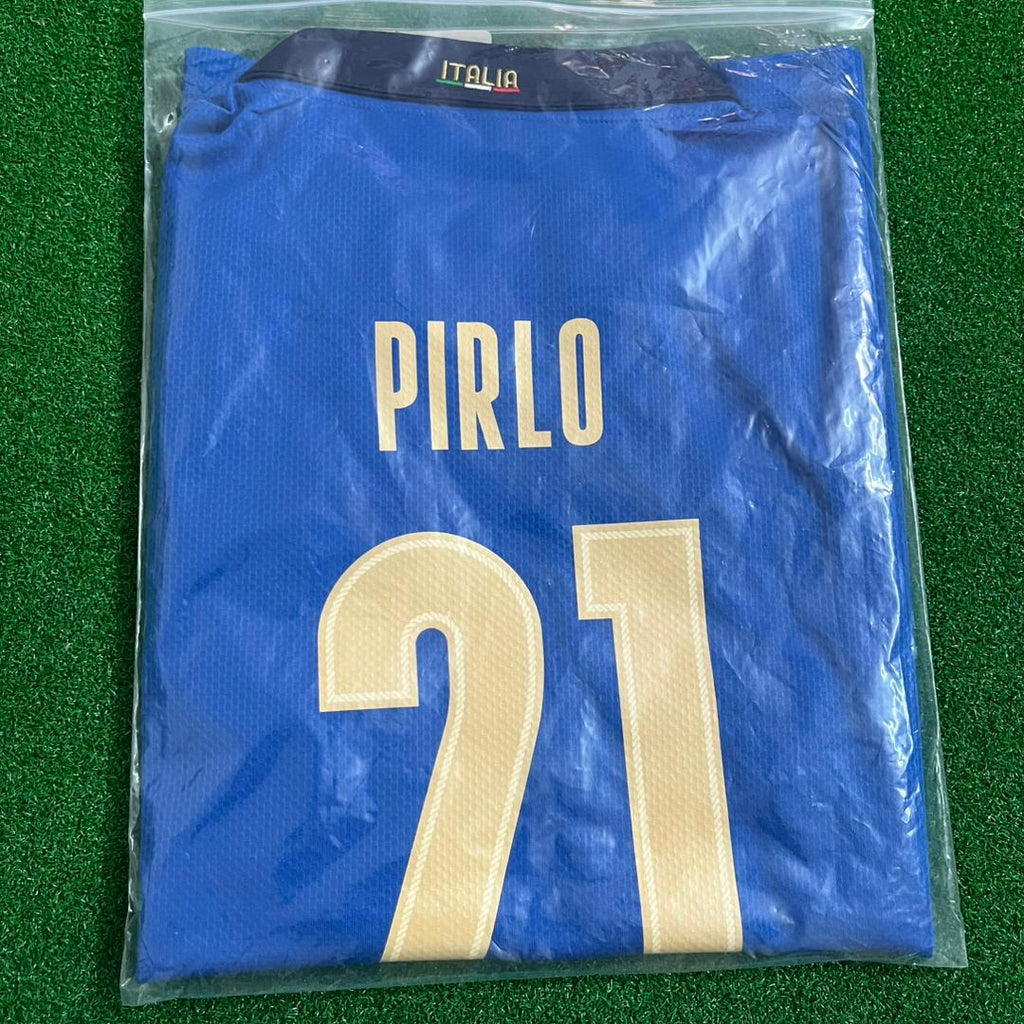 Andrea Pirlo 21 – Italy EURO 2020 Final Retro Soccer Jersey – | | – Detailed View