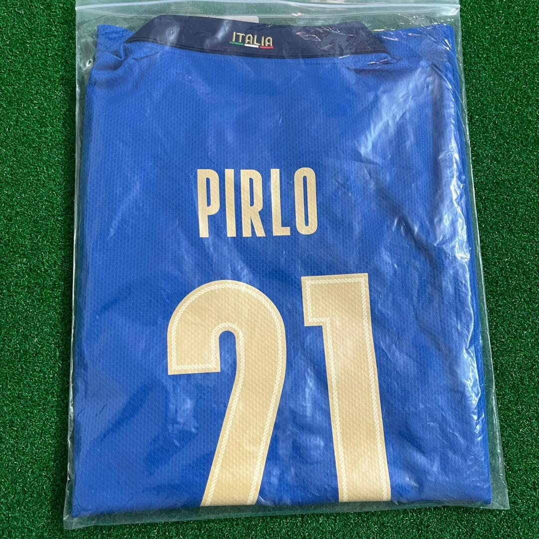 Andrea Pirlo 21 – Italy EURO 2020 Final Retro Soccer Jersey – | | – Detailed View