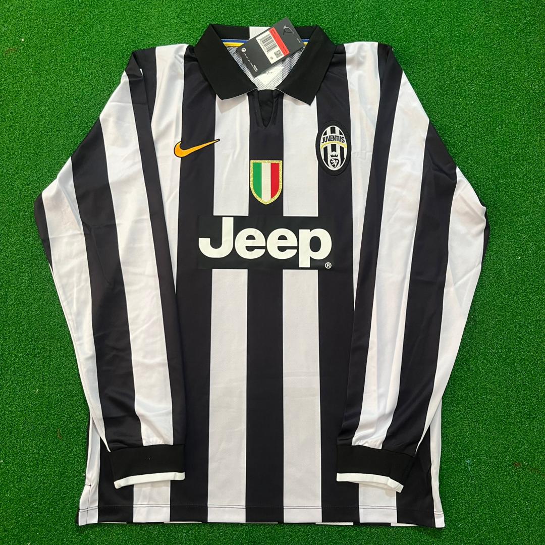 Andrea Pirlo Juventus 2014 2015 Retro Long Sleeve Jersey – Detailed View