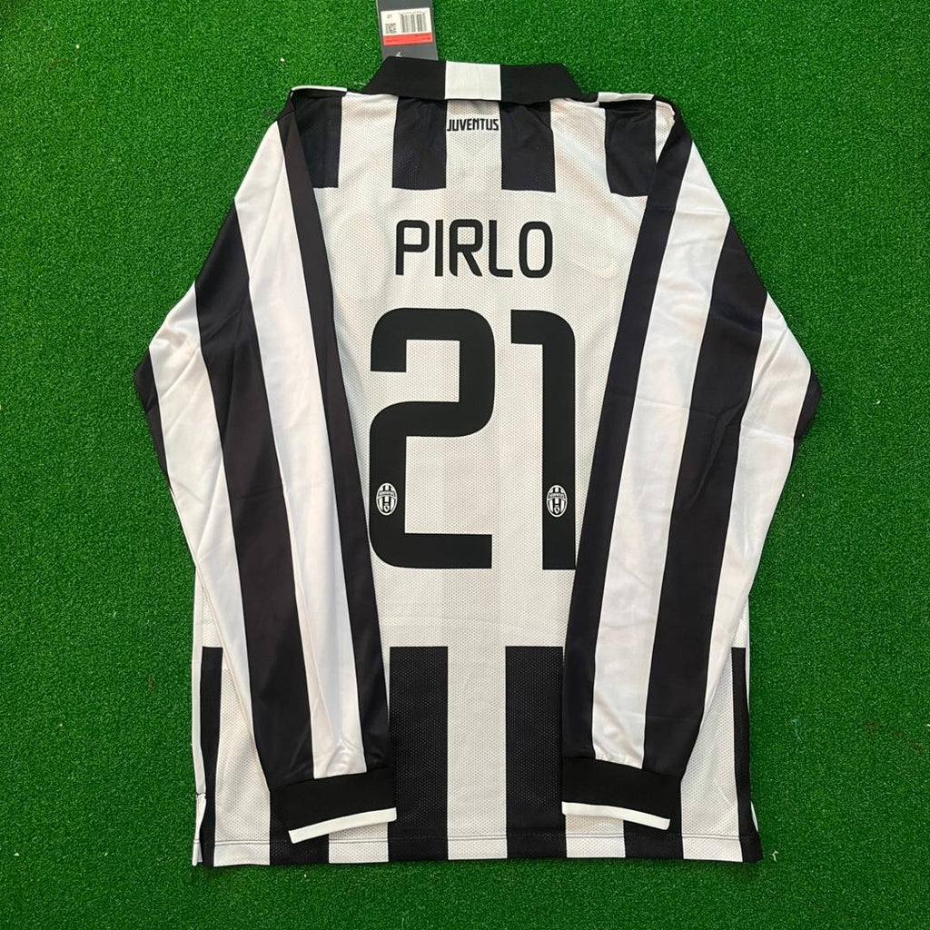 Andrea Pirlo Juventus 2014 2015 Retro Long Sleeve Jersey – Back View
