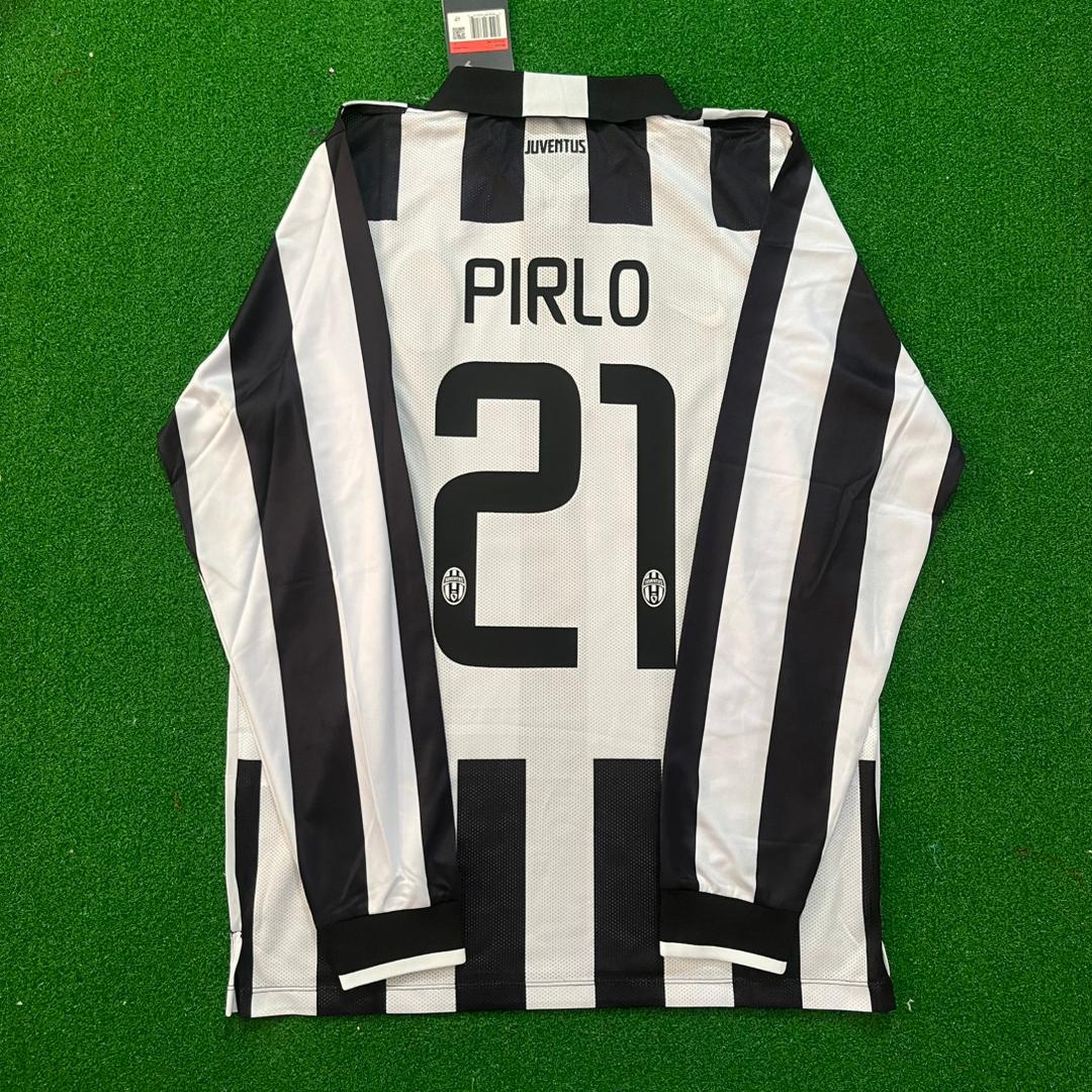 Andrea Pirlo Juventus 2014 2015 Retro Long Sleeve Jersey – Back View