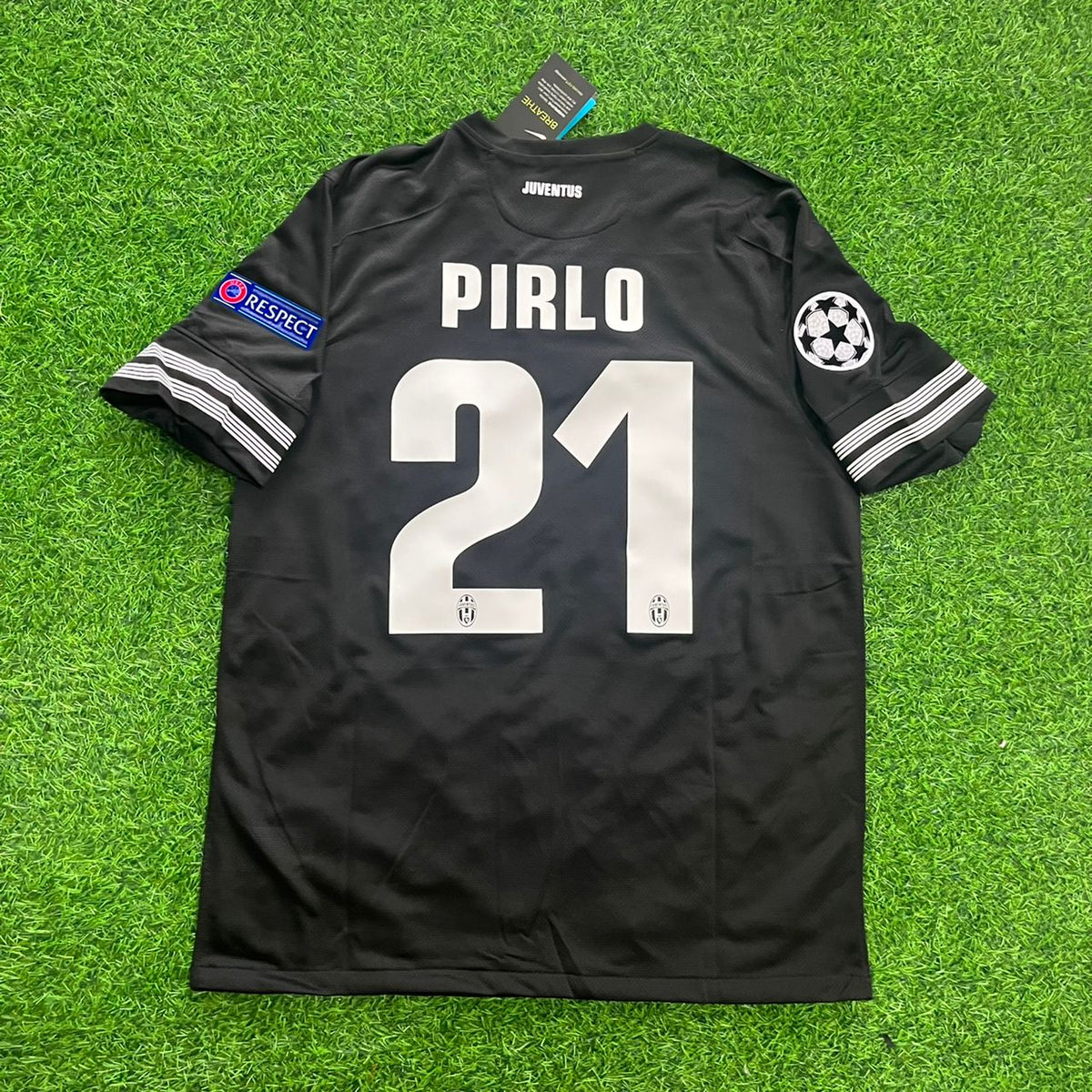 Andrea Pirlo Juventus Home 2012 2013 Season Retro Jersey – Back View