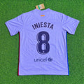 Barcelona 2021-22 Season Retro Jersey – Andres Iniesta #8 – Back View
