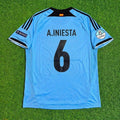 Spain EURO 2012 Final Retro Football Jersey – Andres Iniesta – Back View