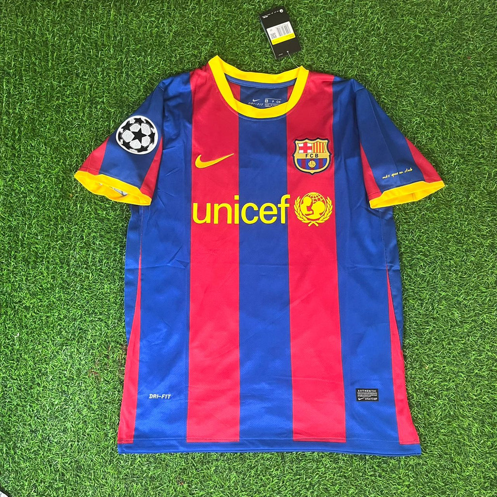 2010 Andrés Iniesta 8 - FC Barcelona Home Blue Red Football Jersey – Front View