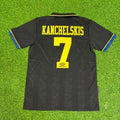 1992 Andrey Kanchelskis Manchester United 1993 Retro Retro Football Jersey – Back View