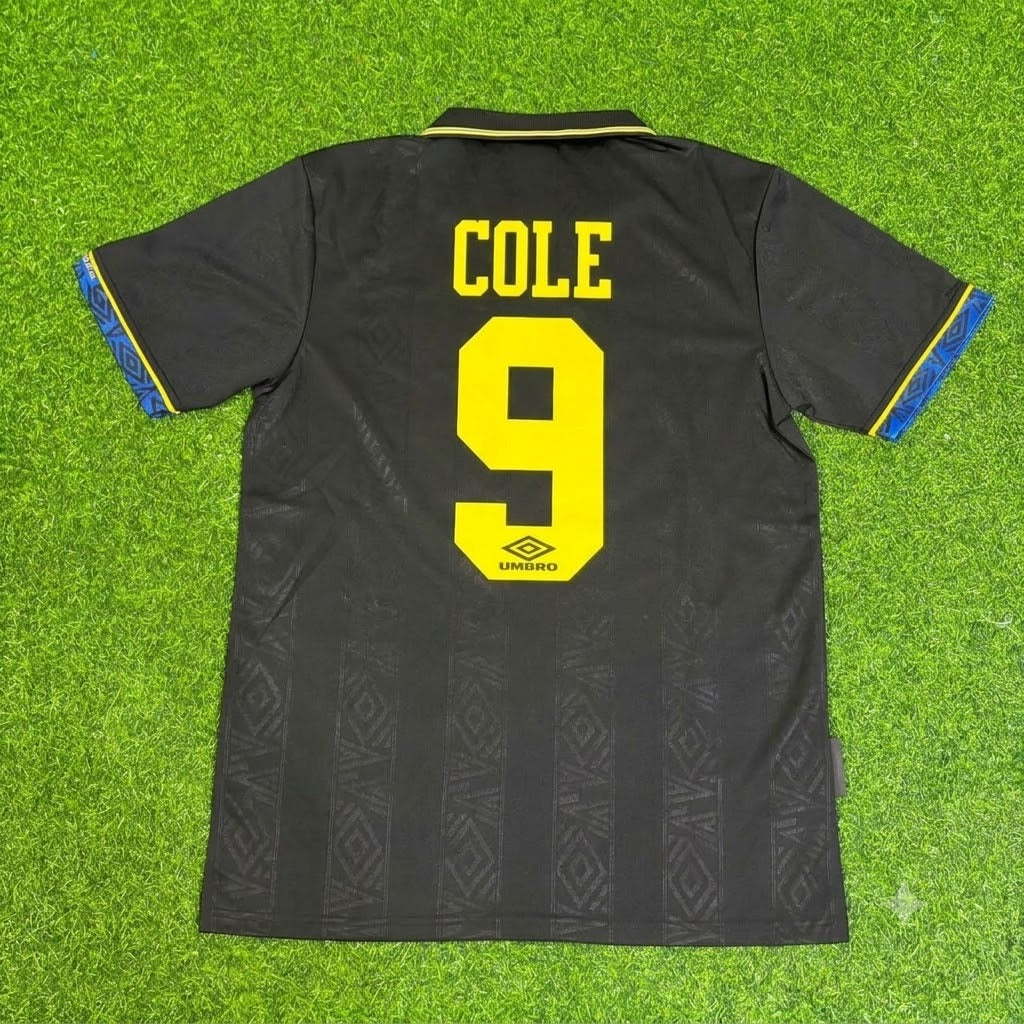 Andy Cole Manchester United Commemorative Retro Football Jersey – Back View