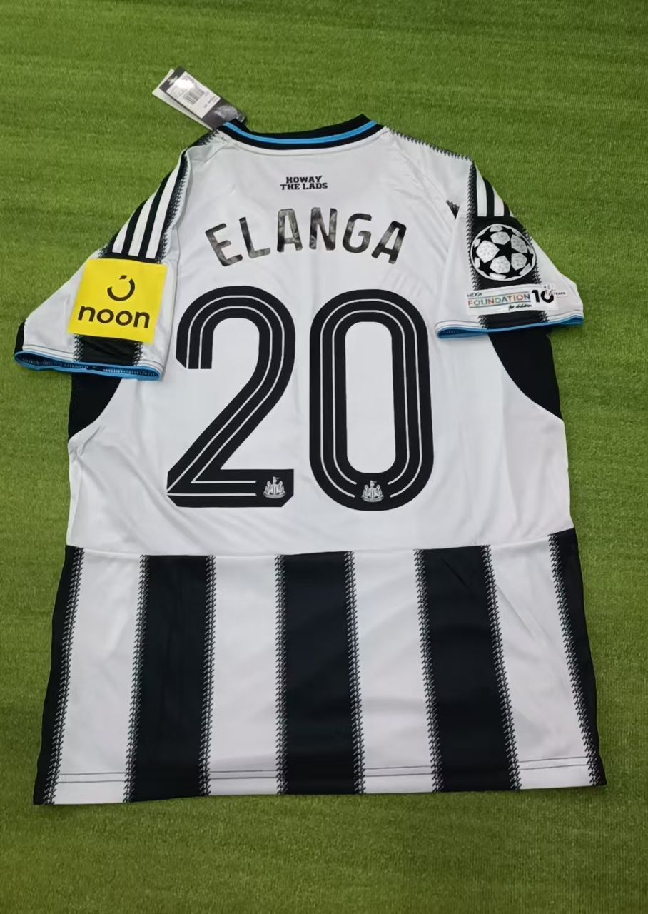 2026 Anthony Elanga Newcastle United Home Football Jersey Camisate – Front View