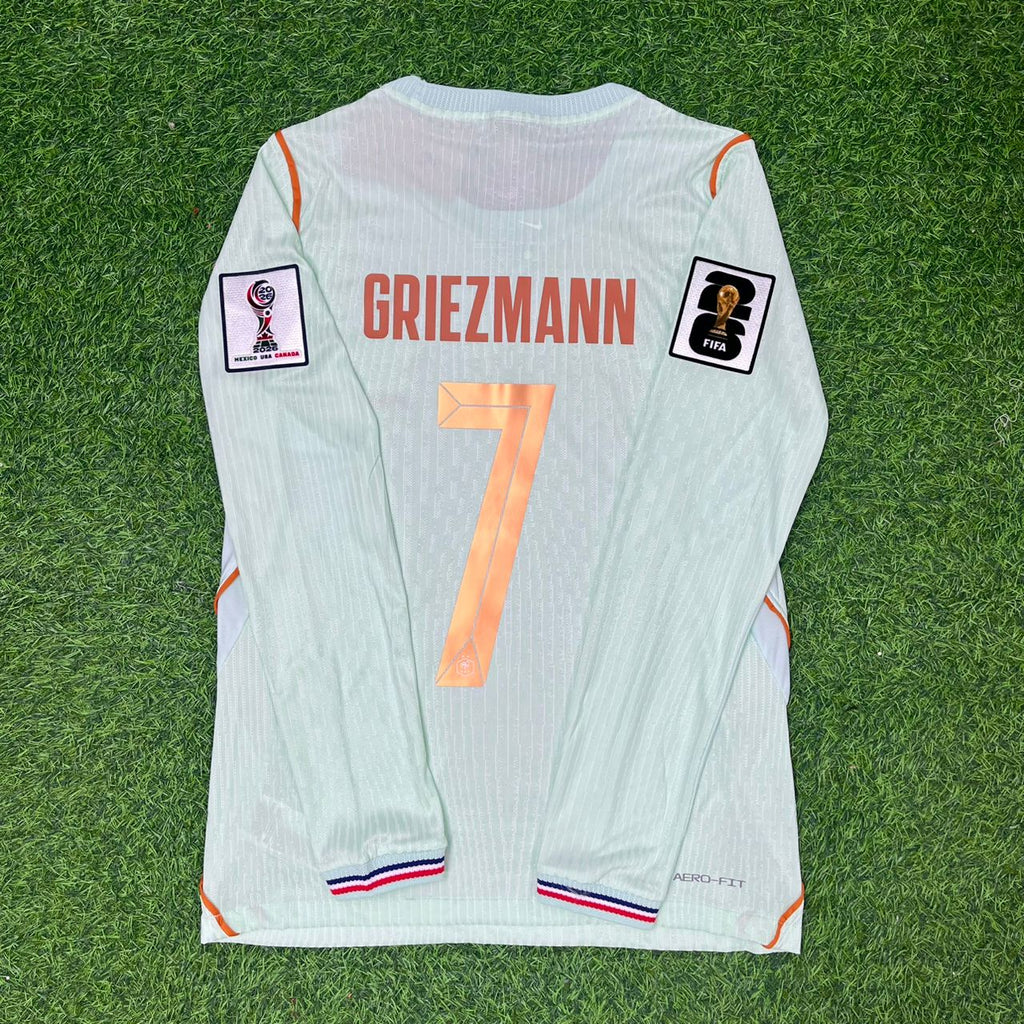 Antoine Griezmann France 2026 World Cup Away Long Sleeve Football Jersey – Detailed View