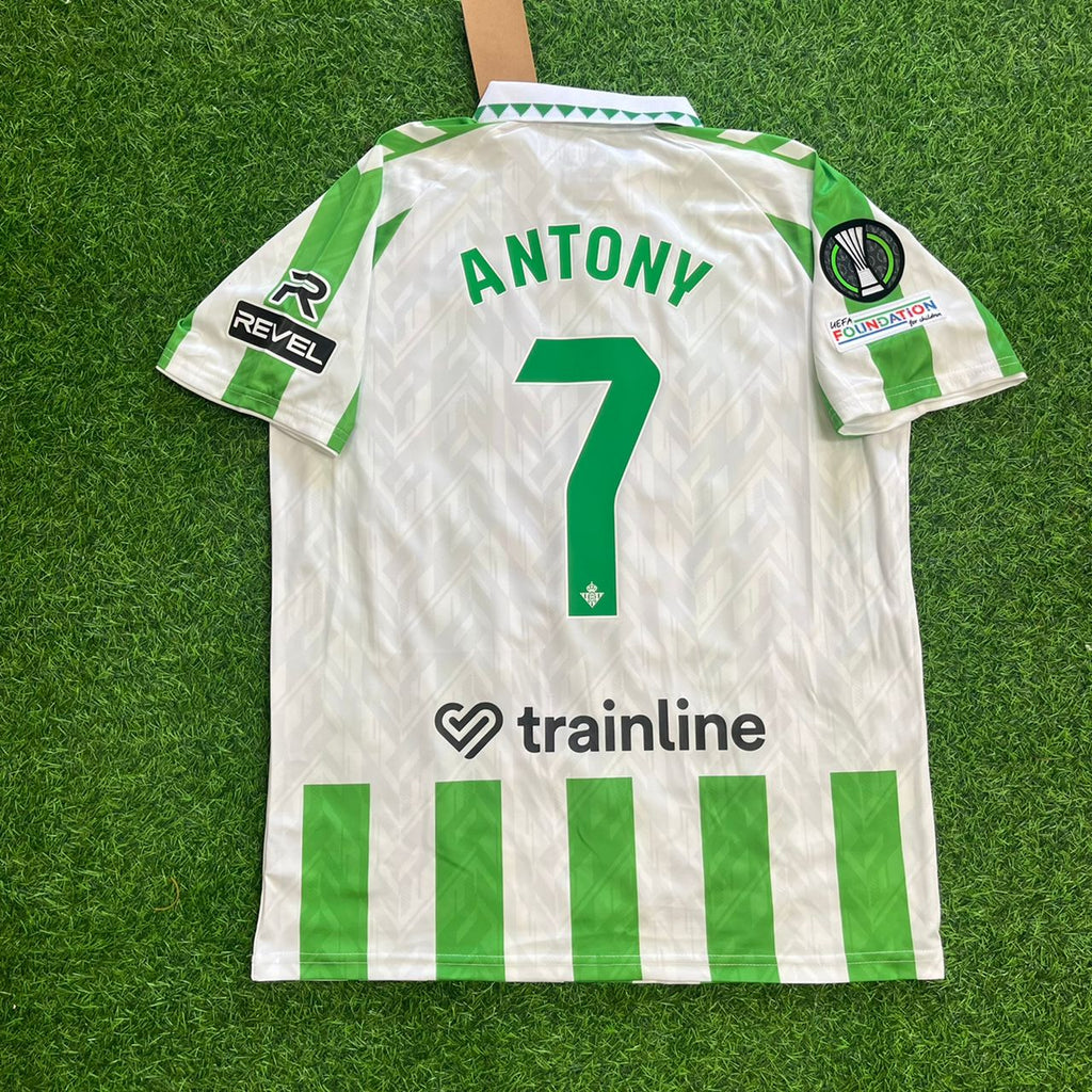 Antony Real Betis Home New Season Jersey – Front View