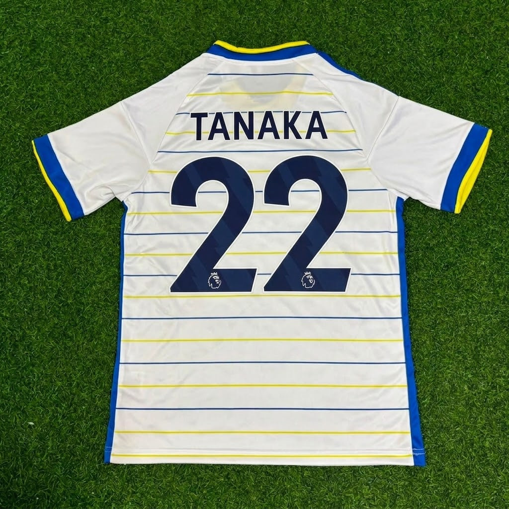 Ao Tanaka Leeds United Home New Season 2027 Jersey Kit Soccer – Back View
