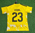 Arturo Vidal CSD Colo-Colo New Season Yellow Football Jersey – Back View