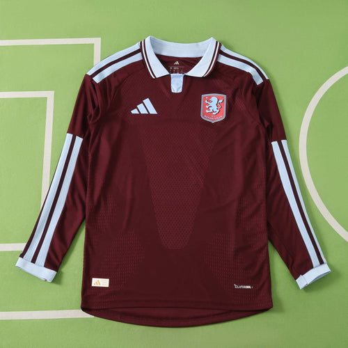 Aston Villa F.C. 2026-2027 Season Home Long Sleeve Football Jersey Trikot Maillot